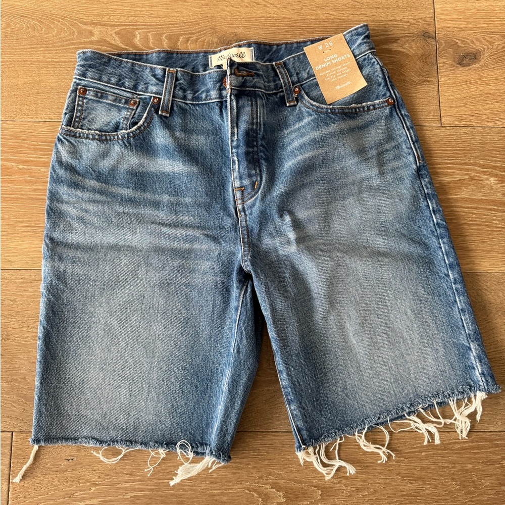 Madewell Long Denim Shorts